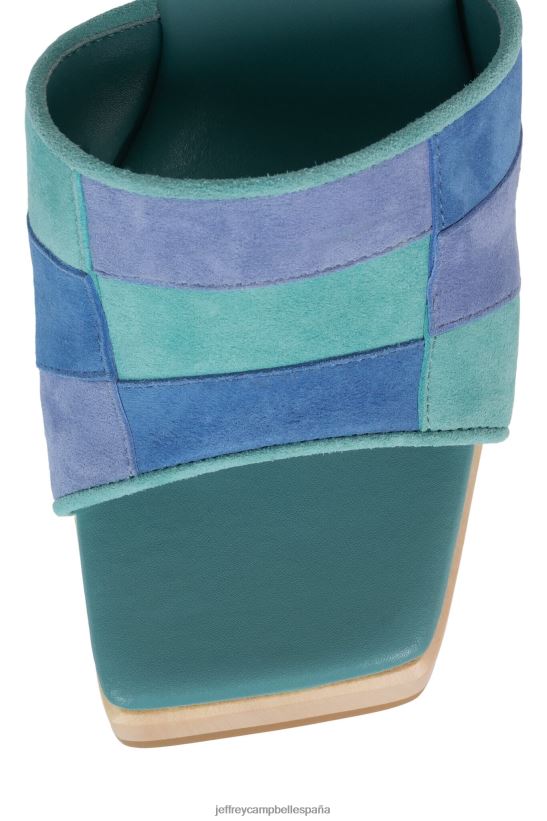 mujer Jeffrey Campbell bloqueando combo ante azul menta PHXV4X112 sandalia plataforma