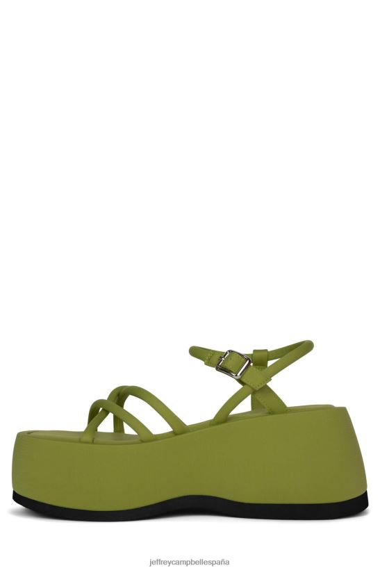 mujer Jeffrey Campbell brillar neopreno chartreuse PHXV4X253 sandalia plataforma