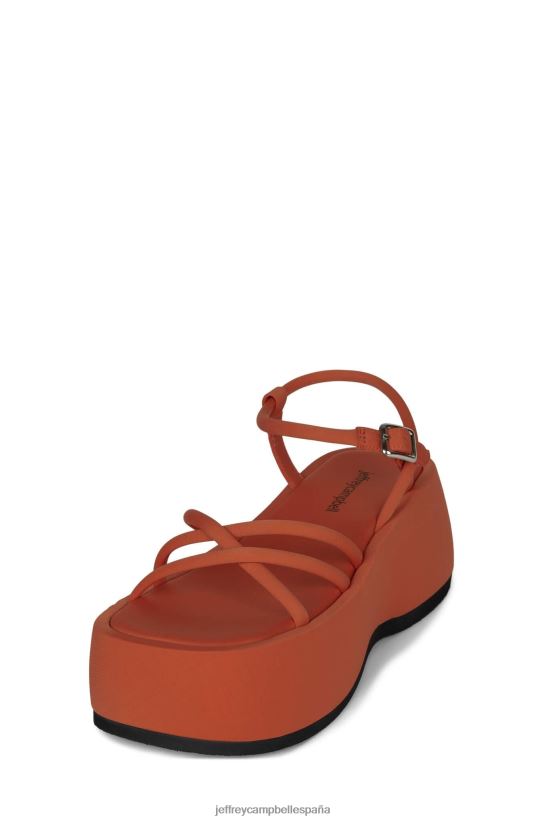 mujer Jeffrey Campbell brillar neopreno naranja PHXV4X252 sandalia plataforma