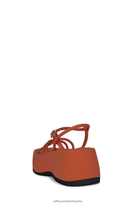 mujer Jeffrey Campbell brillar neopreno naranja PHXV4X252 sandalia plataforma