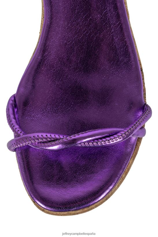 mujer Jeffrey Campbell camilia púrpura metalizado PHXV4X1168 sandalia plataforma