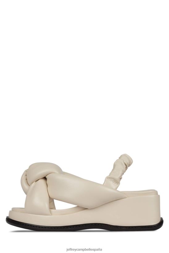 mujer Jeffrey Campbell cantando-hola crema PHXV4X1090 sandalia plataforma