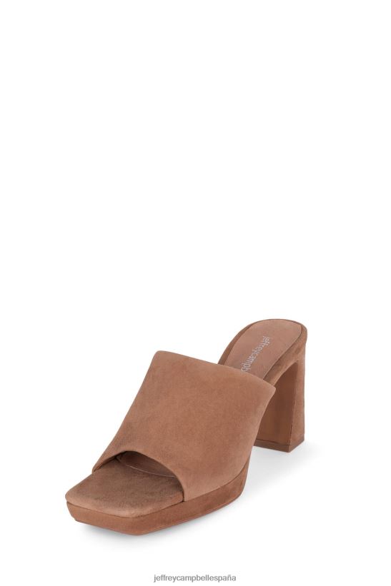 mujer Jeffrey Campbell caviar ante tostado polvoriento PHXV4X1216 sandalia plataforma