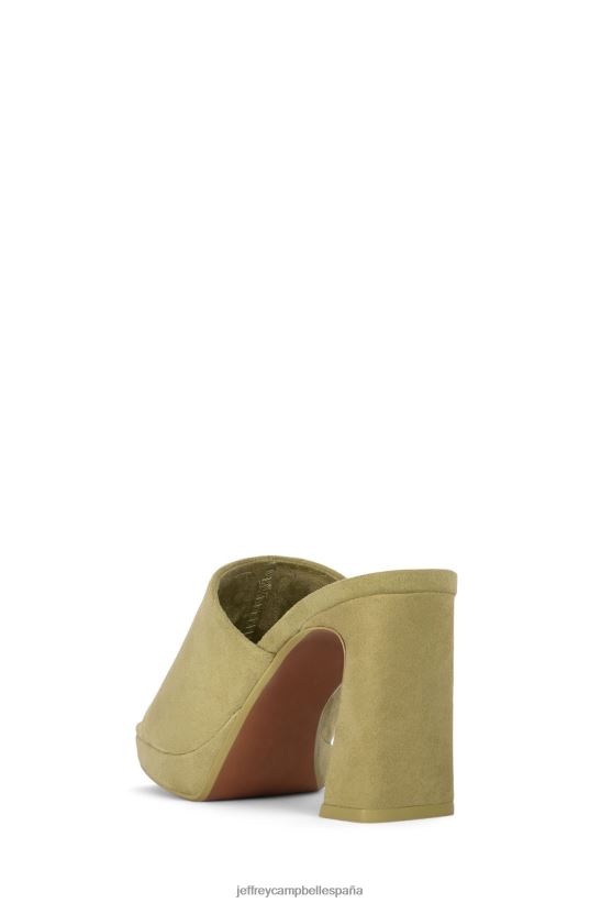 mujer Jeffrey Campbell caviar ante verde PHXV4X1217 sandalia plataforma
