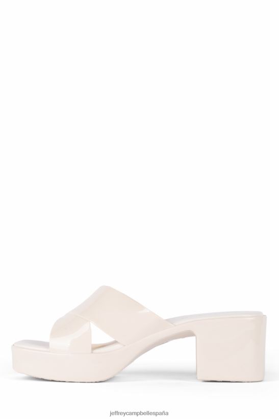 mujer Jeffrey Campbell chicle crema brillante PHXV4X142 sandalia plataforma