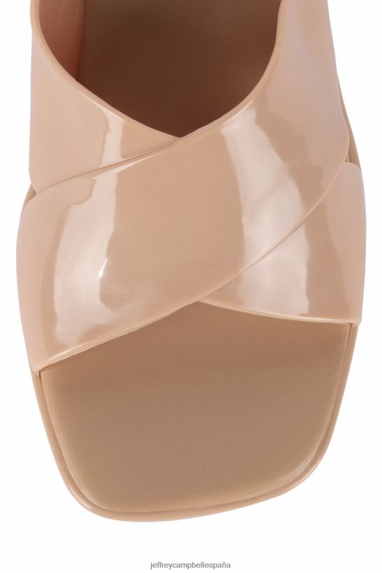 mujer Jeffrey Campbell chicle desnudo brillante PHXV4X146 sandalia plataforma