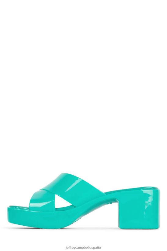 mujer Jeffrey Campbell chicle verde PHXV4X179 sandalia plataforma