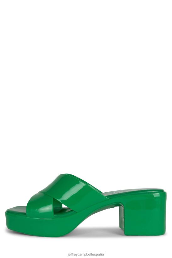 mujer Jeffrey Campbell chicle verde brillante PHXV4X147 sandalia plataforma