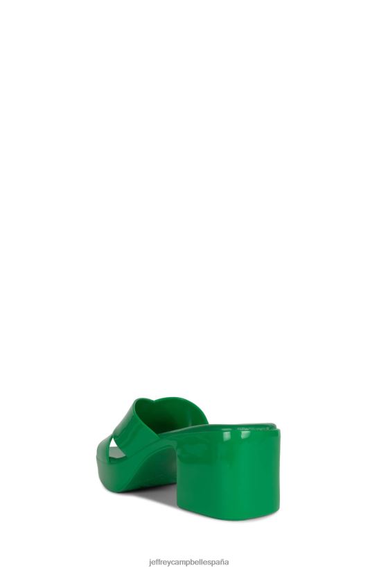mujer Jeffrey Campbell chicle verde brillante PHXV4X147 sandalia plataforma