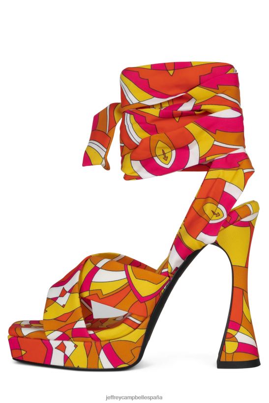 mujer Jeffrey Campbell complejidad naranja amarillo multi PHXV4X1029 sandalia plataforma