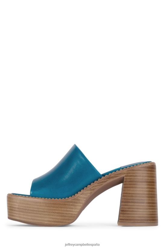 mujer Jeffrey Campbell concierto pila de esmalte natural azul PHXV4X1211 sandalia plataforma