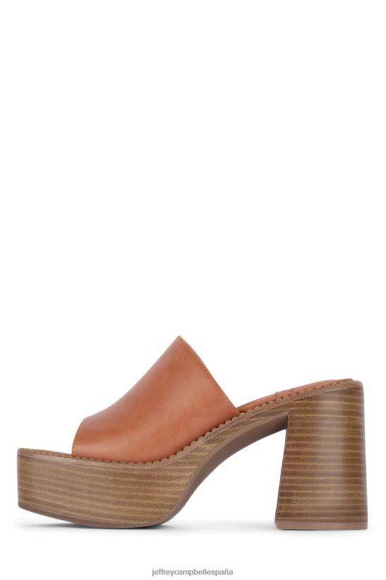 mujer Jeffrey Campbell concierto pila de esmalte natural naranja PHXV4X1212 sandalia plataforma