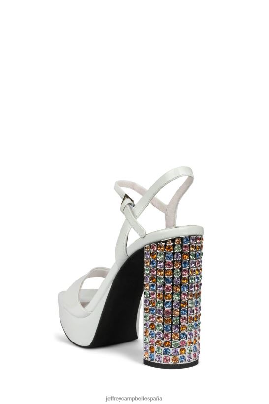 mujer Jeffrey Campbell día blanco pastel pastel multi PHXV4X1160 sandalia plataforma
