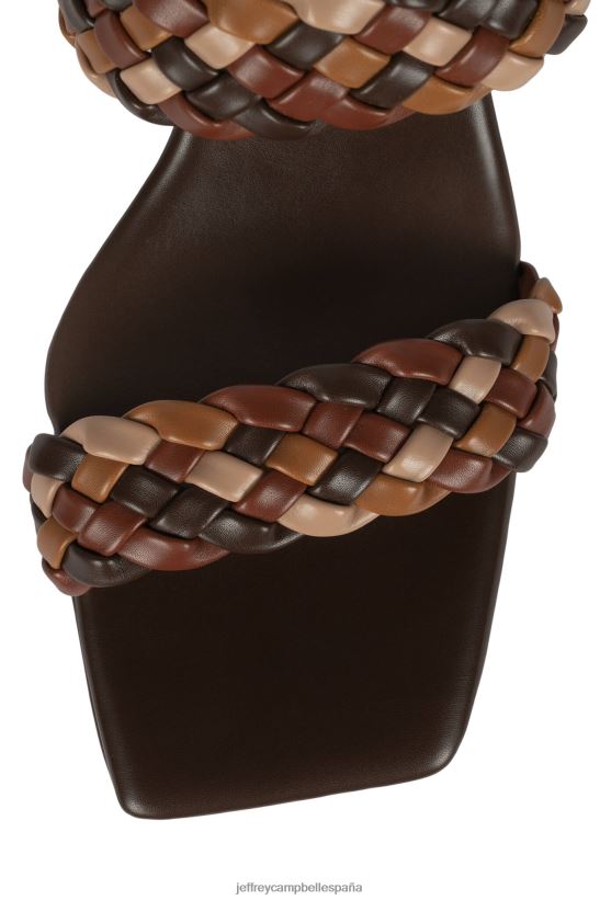 mujer Jeffrey Campbell delicadeza combinación marrón PHXV4X1112 sandalia plataforma