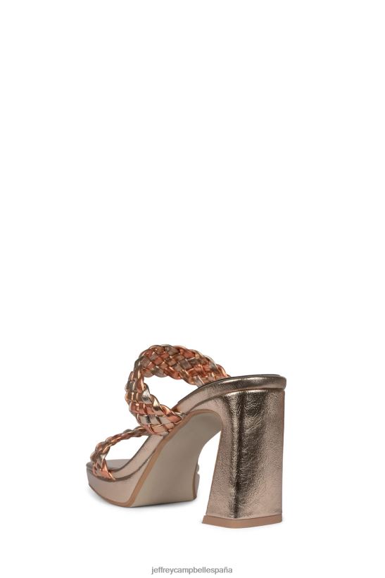 mujer Jeffrey Campbell delicadeza combo de oro rosa PHXV4X1111 sandalia plataforma