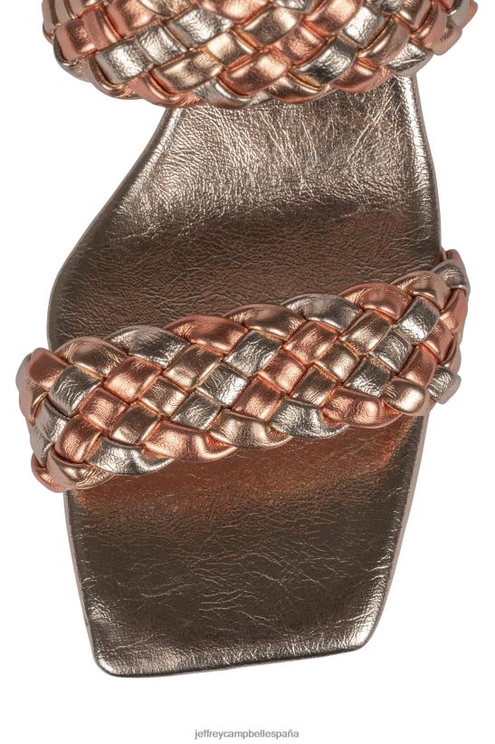 mujer Jeffrey Campbell delicadeza combo de oro rosa PHXV4X1111 sandalia plataforma