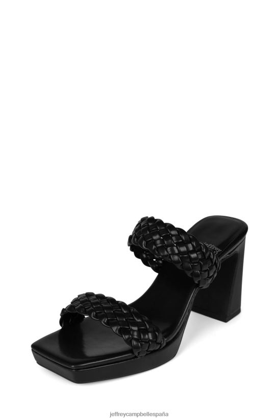mujer Jeffrey Campbell delicadeza negro PHXV4X1115 sandalia plataforma