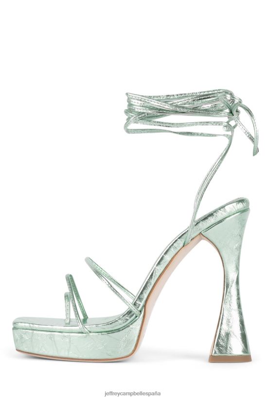 mujer Jeffrey Campbell diva menta metalizada PHXV4X1181 sandalia plataforma