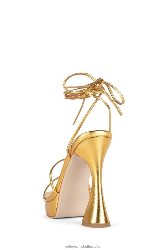 mujer Jeffrey Campbell diva oro PHXV4X1182 sandalia plataforma
