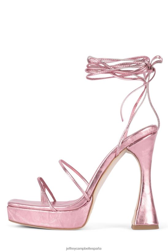 mujer Jeffrey Campbell diva rosa metalizado PHXV4X1083 sandalia plataforma