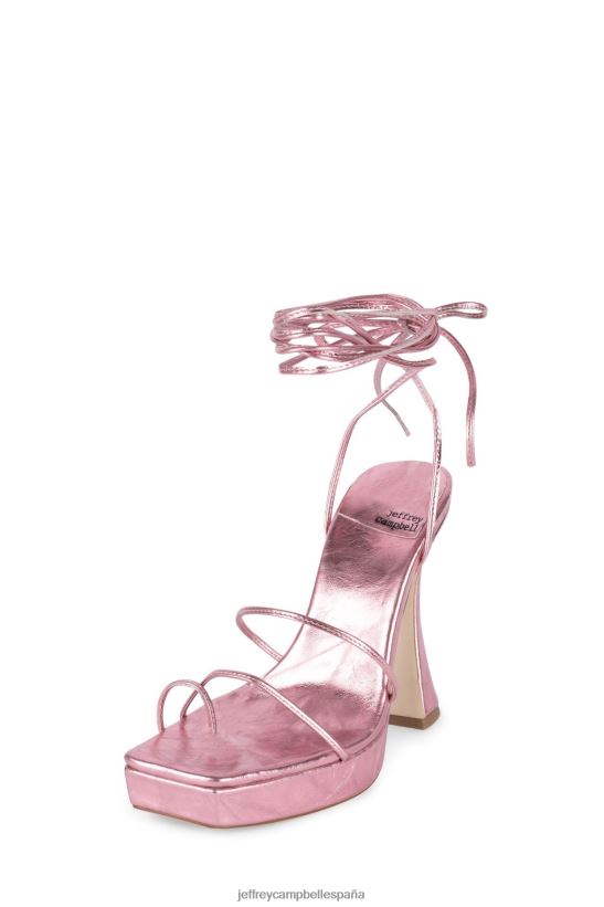 mujer Jeffrey Campbell diva rosa metalizado PHXV4X1083 sandalia plataforma