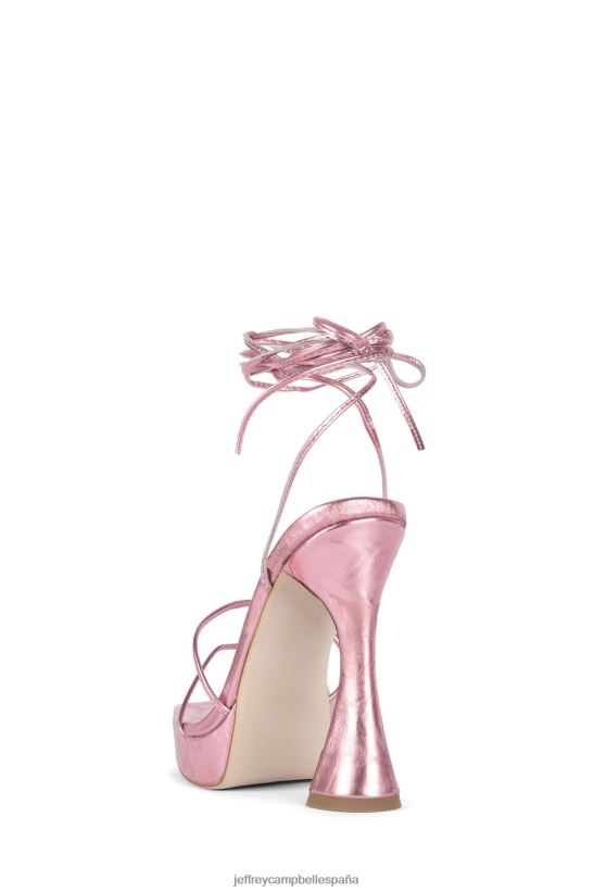 mujer Jeffrey Campbell diva rosa metalizado PHXV4X1083 sandalia plataforma