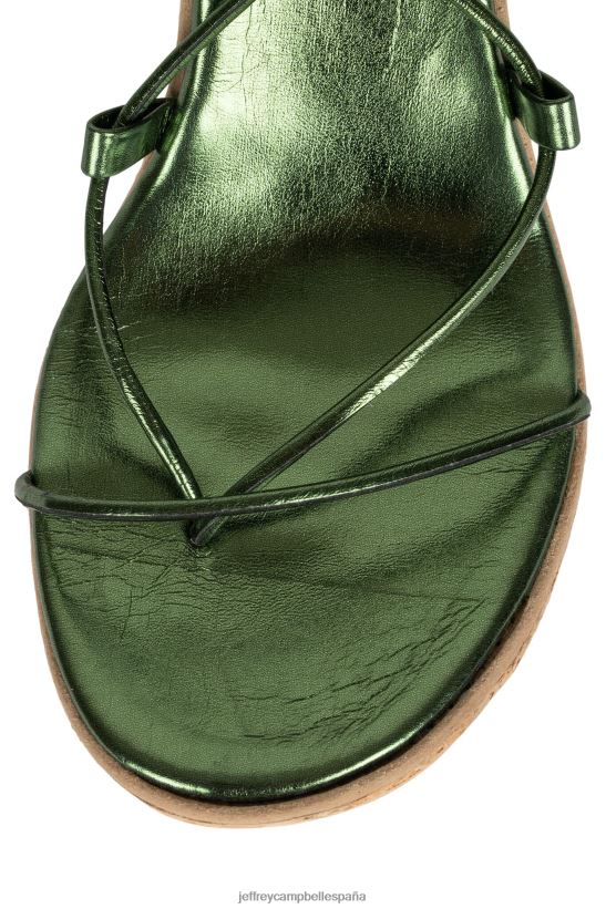 mujer Jeffrey Campbell ecuador-hola verde metalizado PHXV4X1054 sandalia plataforma
