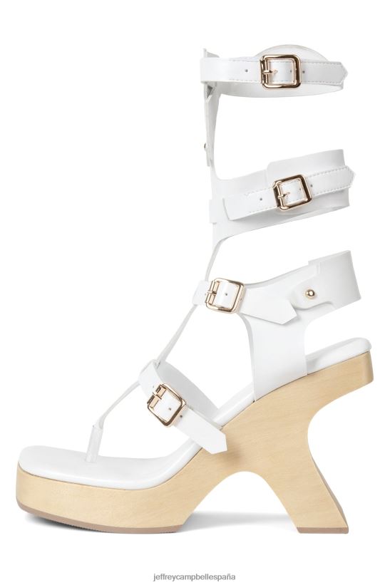 mujer Jeffrey Campbell elementos blanco PHXV4X219 sandalia plataforma