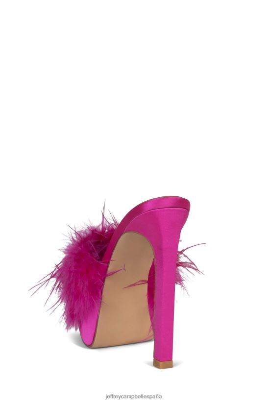 mujer Jeffrey Campbell enamorar locamente fucsia satinado fucsia PHXV4X1048 sandalia plataforma
