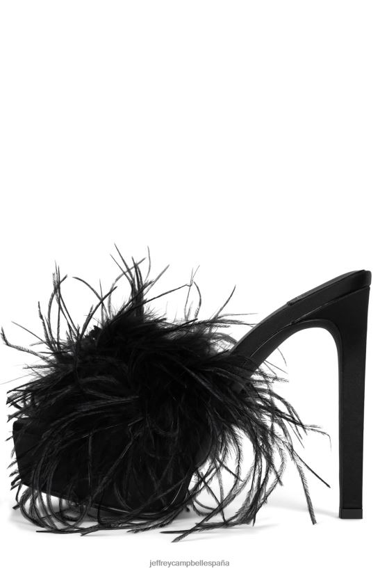 mujer Jeffrey Campbell enamorar locamente negro satinado negro PHXV4X1047 sandalia plataforma