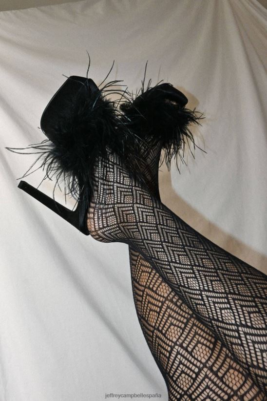 mujer Jeffrey Campbell enamorar locamente negro satinado negro PHXV4X1047 sandalia plataforma