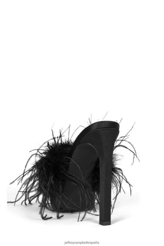 mujer Jeffrey Campbell enamorar locamente negro satinado negro PHXV4X1047 sandalia plataforma
