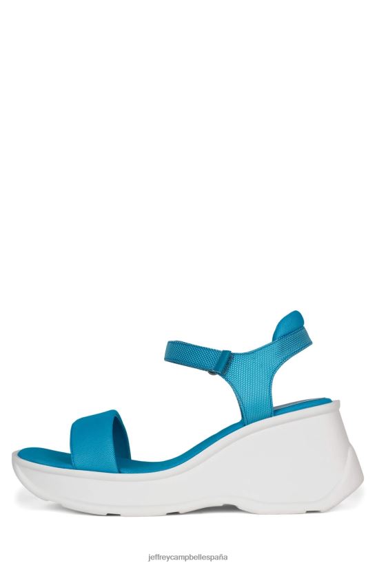 mujer Jeffrey Campbell enfocado combinación azul blanco PHXV4X42 sandalia plataforma