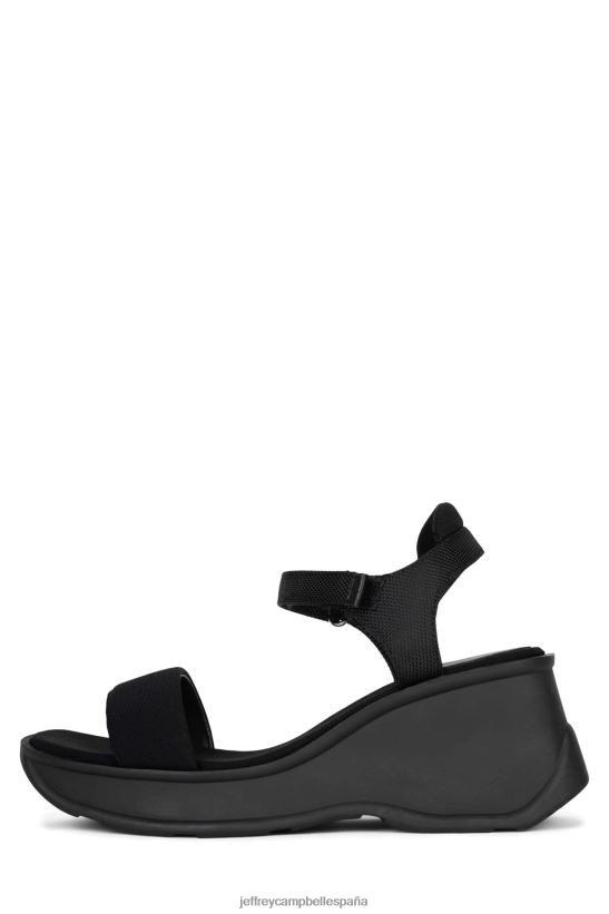 mujer Jeffrey Campbell enfocado negro PHXV4X43 sandalia plataforma