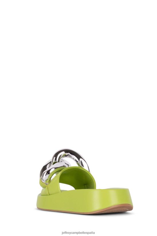mujer Jeffrey Campbell epiro plata verde PHXV4X1210 sandalia plataforma