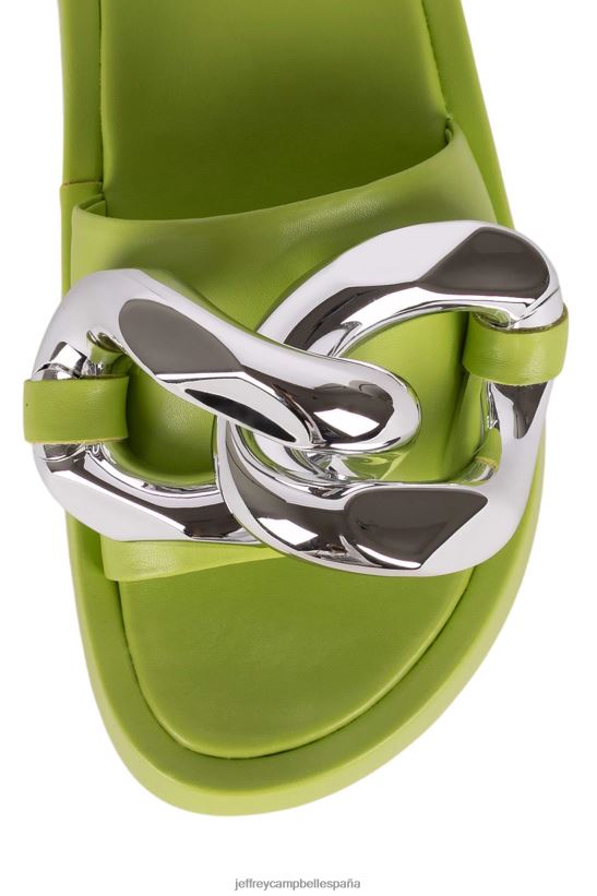 mujer Jeffrey Campbell epiro plata verde PHXV4X1210 sandalia plataforma
