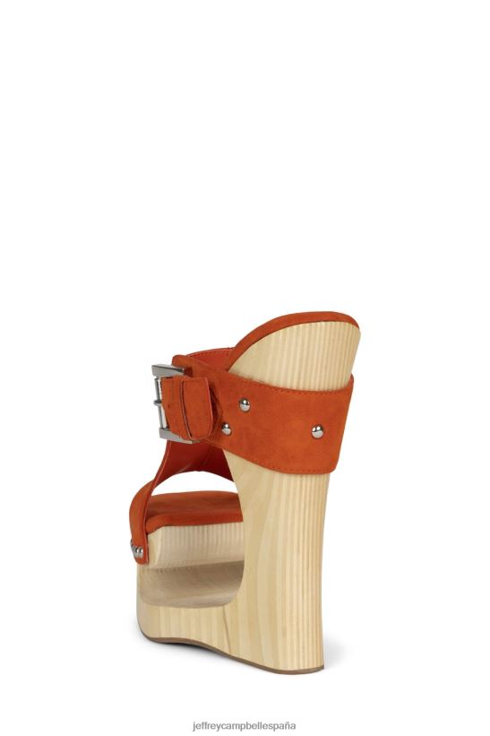 mujer Jeffrey Campbell etéreo ante naranja PHXV4X924 sandalia plataforma