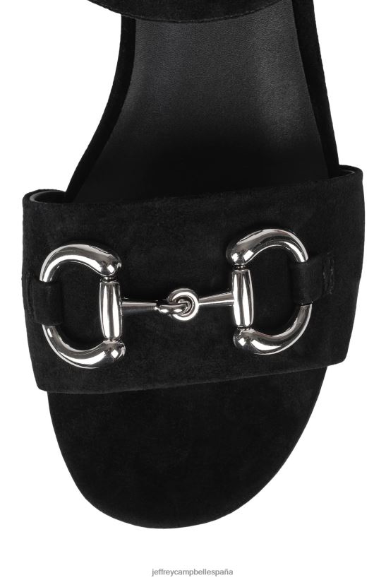mujer Jeffrey Campbell eterno ante negro plata PHXV4X1010 sandalia plataforma