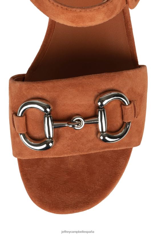 mujer Jeffrey Campbell eterno óxido de ante plateado PHXV4X1013 sandalia plataforma