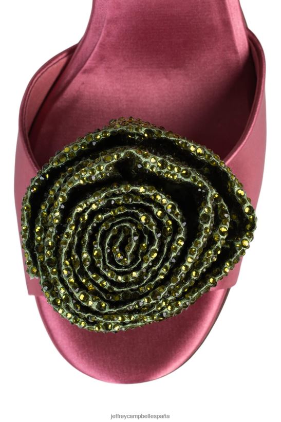 mujer Jeffrey Campbell fresia satén rosa marrón PHXV4X1024 sandalia plataforma