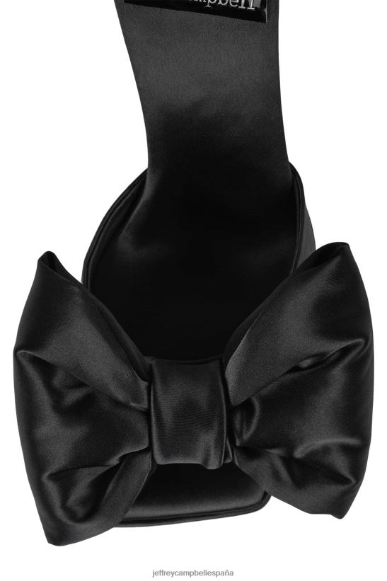 mujer Jeffrey Campbell gacela satén negro PHXV4X1001 sandalia plataforma