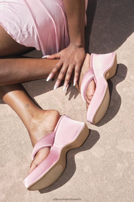 mujer Jeffrey Campbell goteando satén azul cielo PHXV4X34 sandalia plataforma