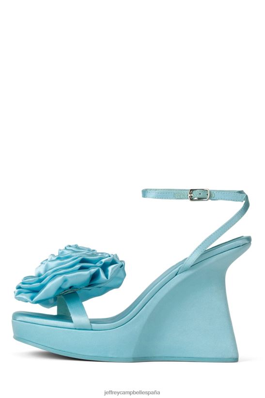 mujer Jeffrey Campbell hibisco satén azul cielo PHXV4X938 sandalia plataforma