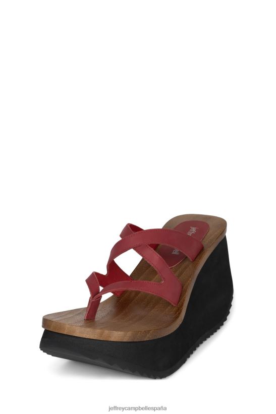 mujer Jeffrey Campbell hipnotizar rojo PHXV4X979 sandalia plataforma