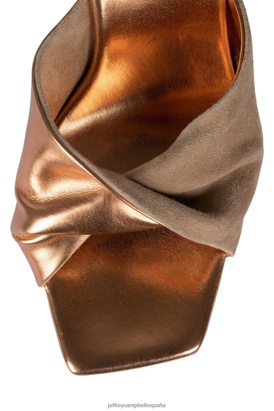 mujer Jeffrey Campbell hollyraro ante natural rosa dorado PHXV4X1123 sandalia plataforma