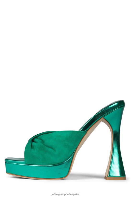mujer Jeffrey Campbell hollyraro ante verde con verde PHXV4X1122 sandalia plataforma