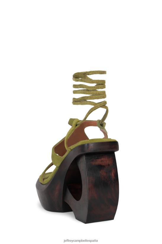 mujer Jeffrey Campbell idolatrar ante marrón oliva PHXV4X130 sandalia plataforma