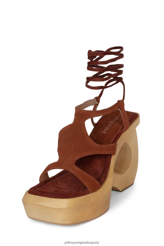 mujer Jeffrey Campbell idolatrar ante vino natural PHXV4X132 sandalia plataforma