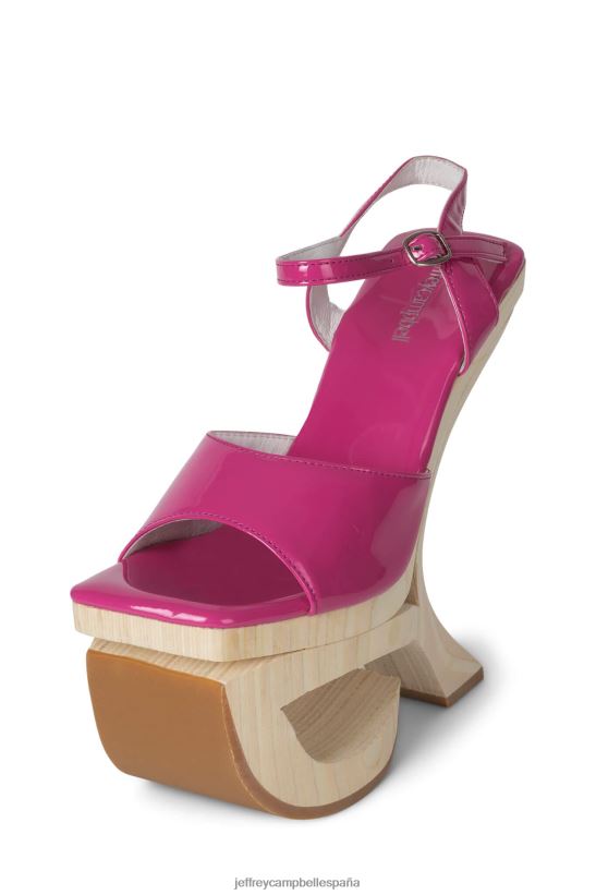 mujer Jeffrey Campbell intuitivo charol fucsia PHXV4X921 sandalia plataforma