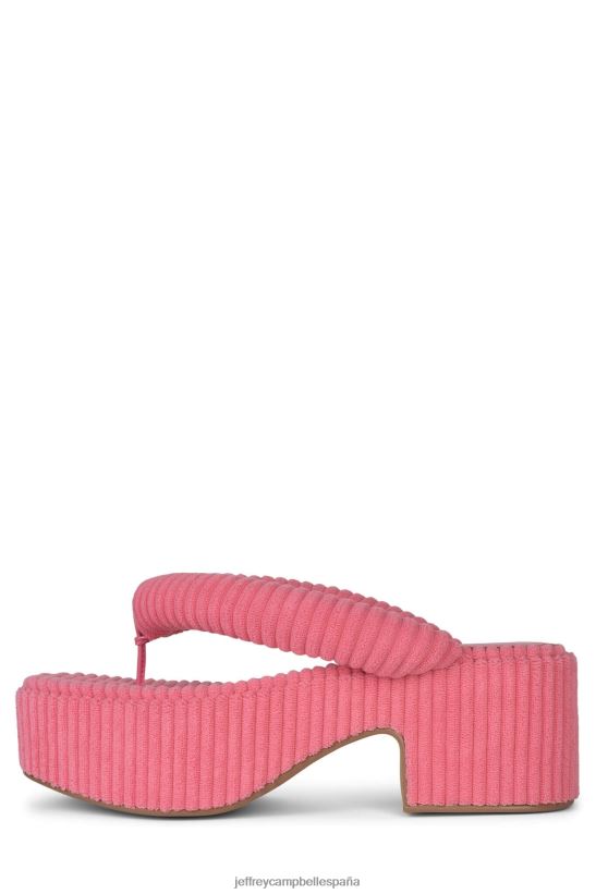 mujer Jeffrey Campbell luau-2 toalla de rayas rosas PHXV4X176 sandalia plataforma